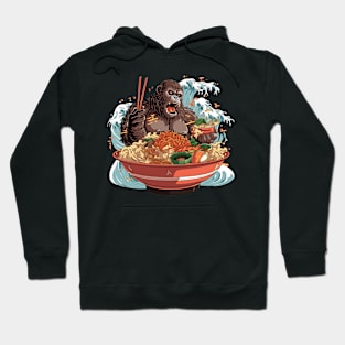 gorilla eat noodles Hoodie